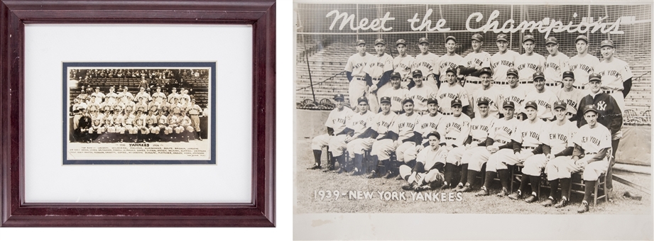 1936 & 1939 New York Yankees Team Photos (2)